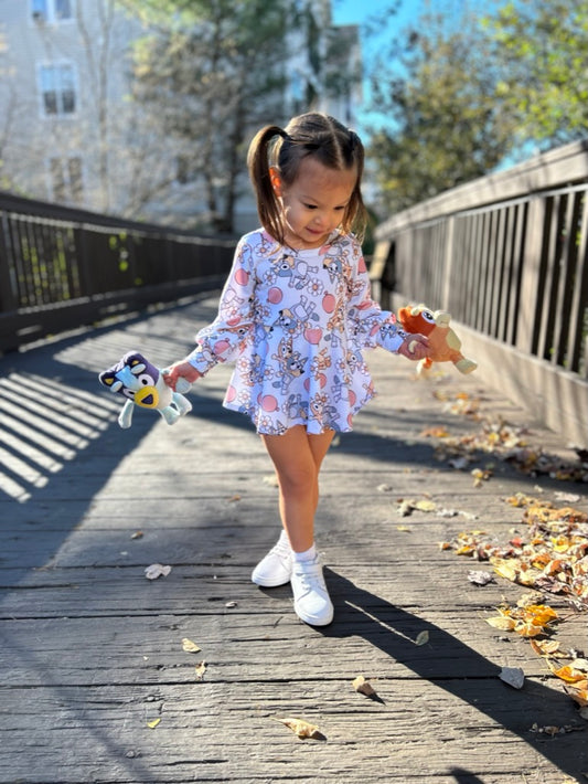 Blue dog & Daisies Brielle Romper