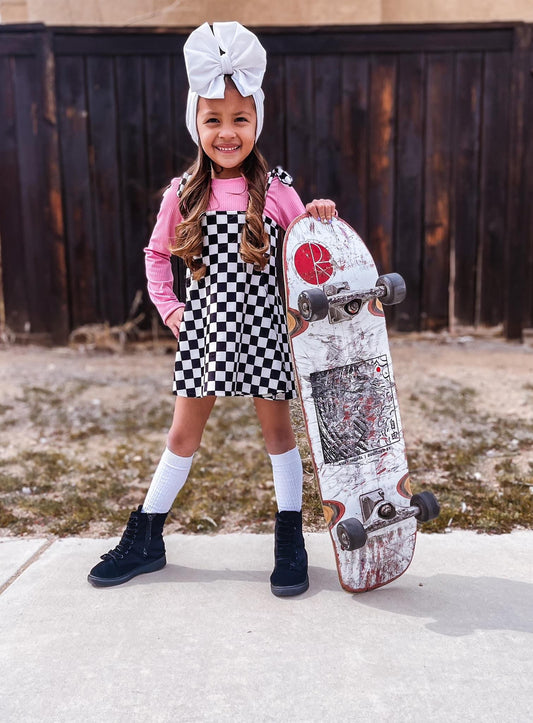 Checkered Tie Skirt